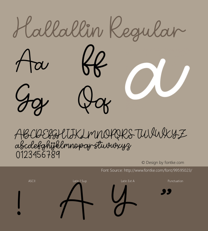 Hallallin Version 1.001;Fontself Maker 3.5.4 Font Sample