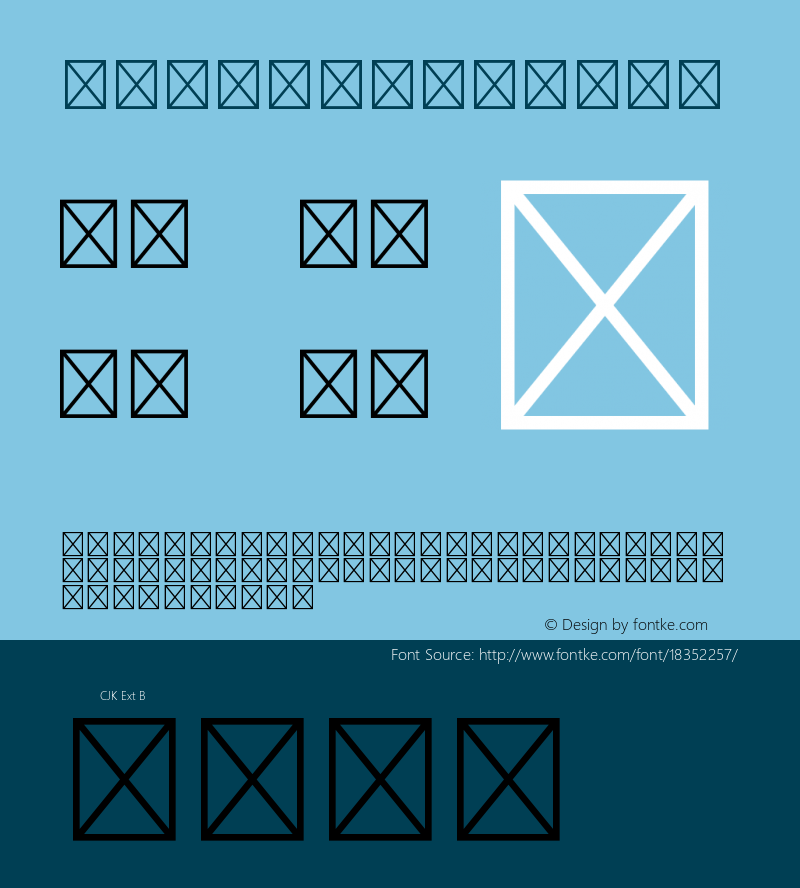 IMFCTT1 u02a6 Version Version 003.01 Font Sample