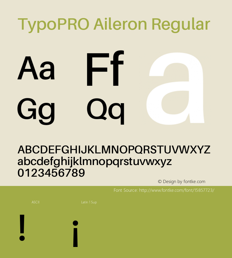 TypoPRO Aileron Regular Version 1.102;PS 001.102;hotconv 1.0.70;makeotf.lib2.5.58329 Font Sample