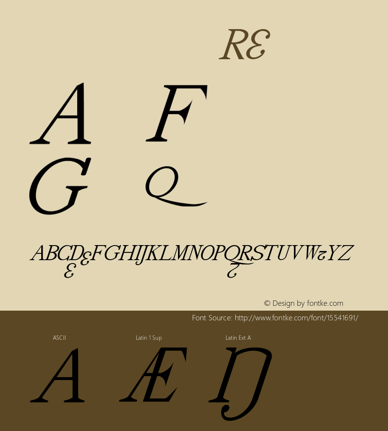 drmdozsl24 Regular Version 001.001 Font Sample