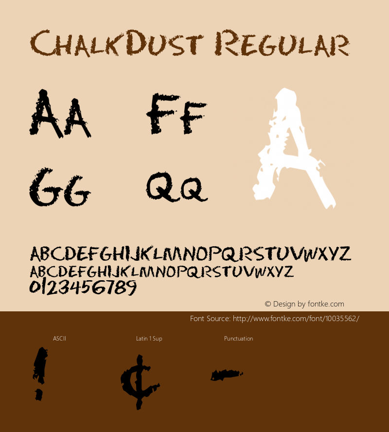 ChalkDust Regular Rev. 003.000 Font Sample