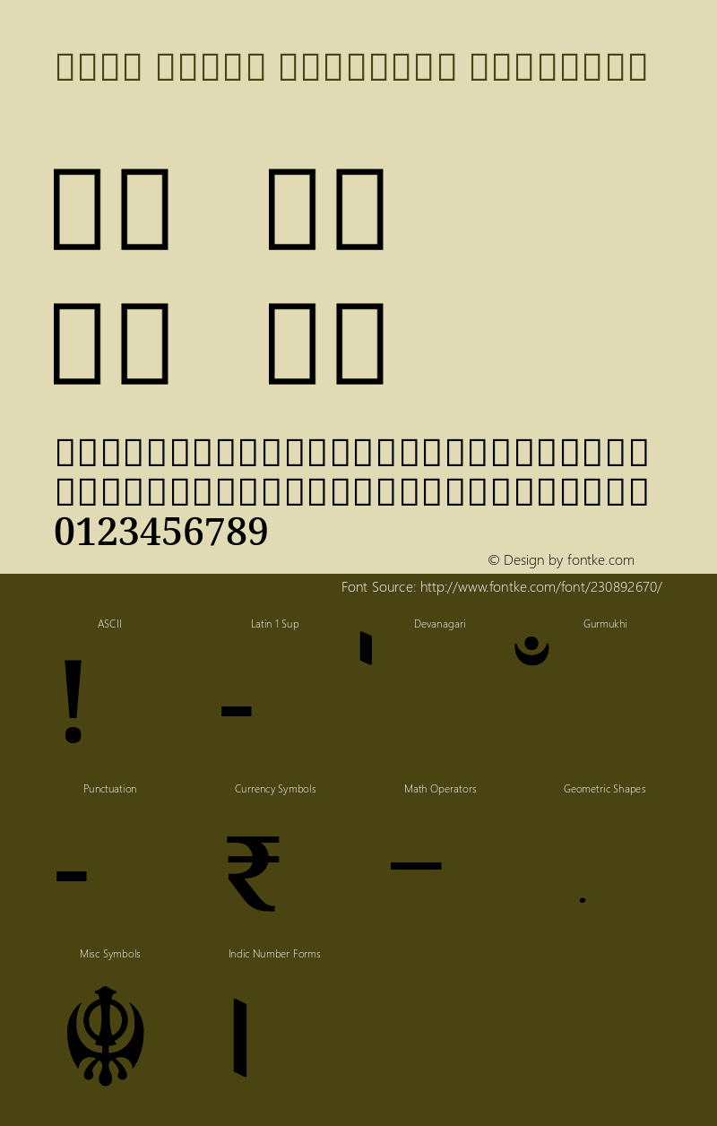 Noto Serif Gurmukhi SemiBold Version 2.001; ttfautohint (v1.8) -l 8 -r 50 -G 200 -x 14 -D guru -f none -a qsq -X 