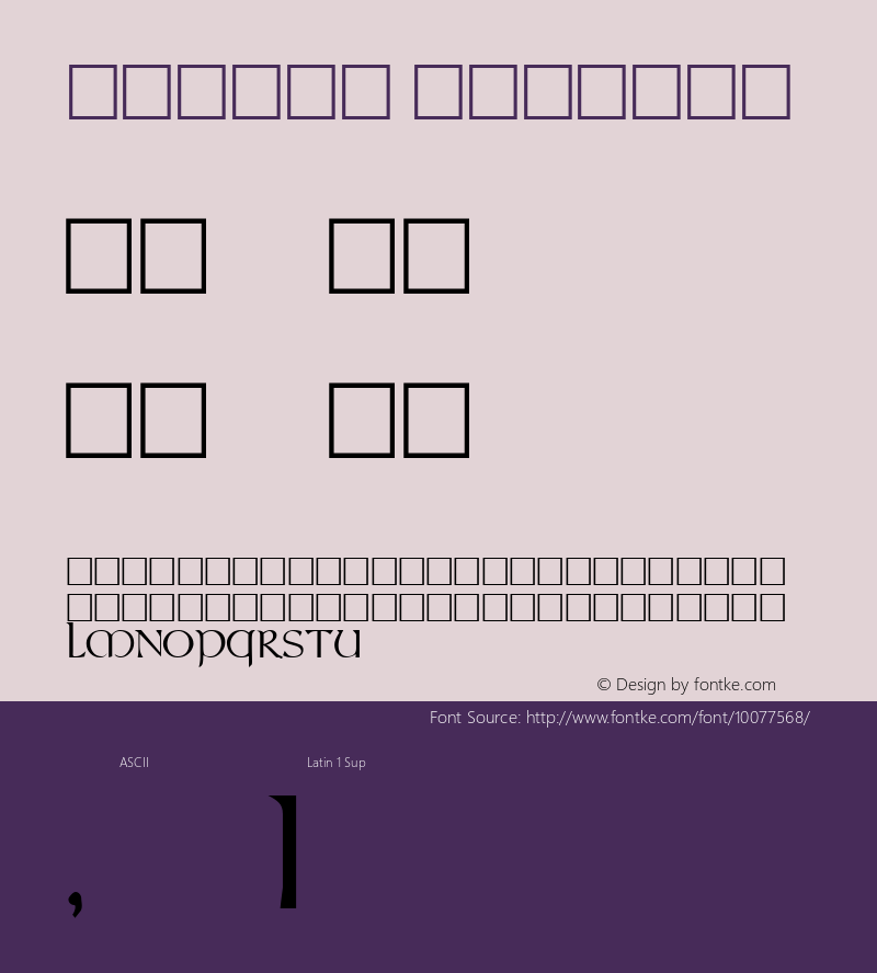 Durrow Regular Altsys Metamorphosis:4/2/93 Font Sample