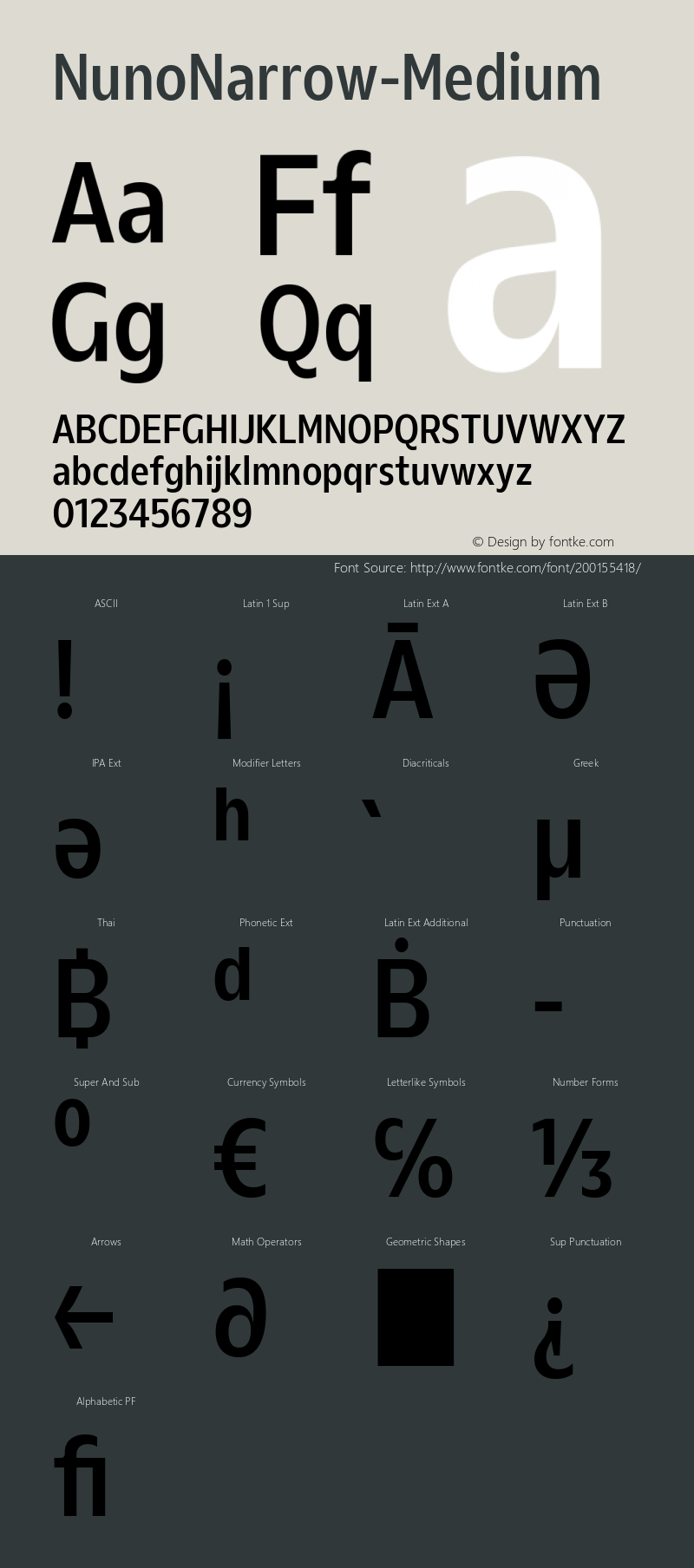 ☞Nuno Narrow Medium Version 1.000;hotconv 1.0.109;makeotfexe 2.5.65596;com.myfonts.easy.type-p.nuno.narrow-medium.wfkit2.version.5A1n图片样张