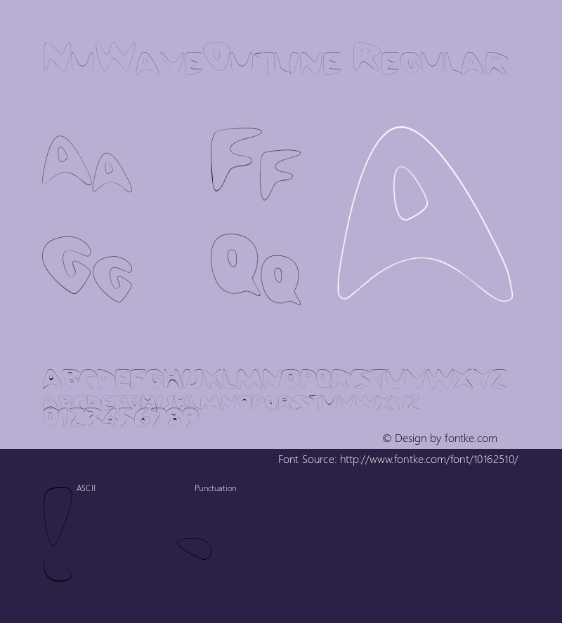 NuWaveOutline Regular Rev. 003.000 Font Sample