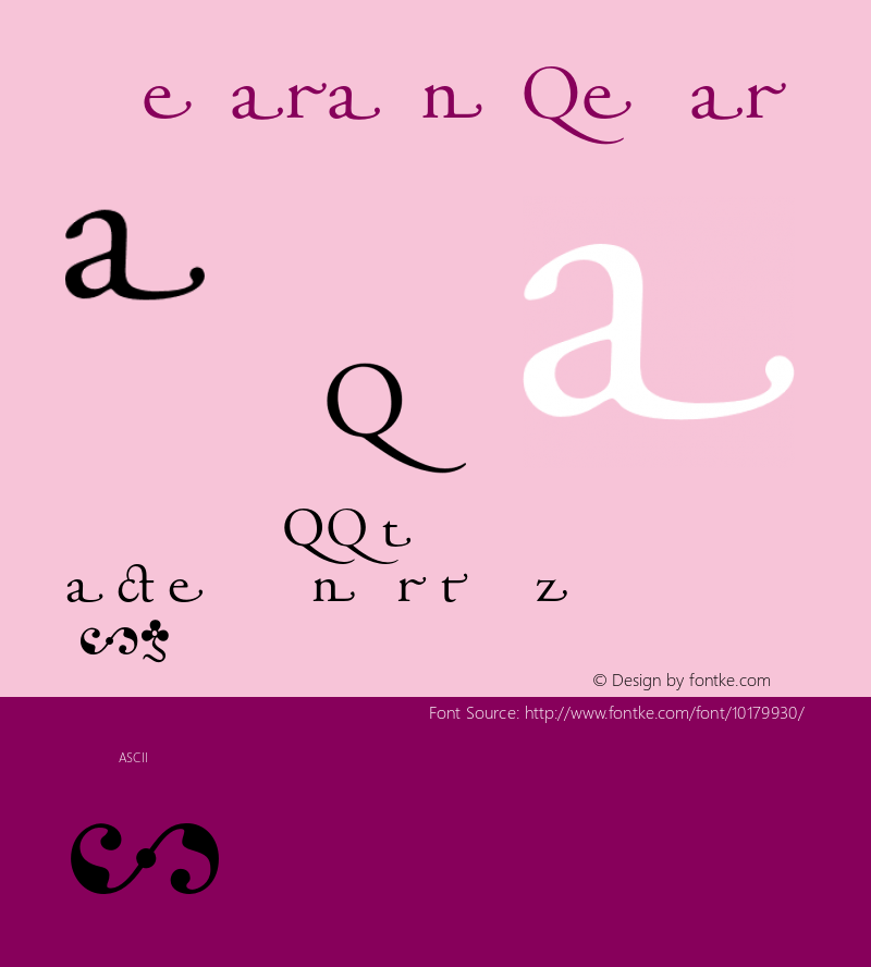 Adobe Garamond Regular 001.003 Font Sample