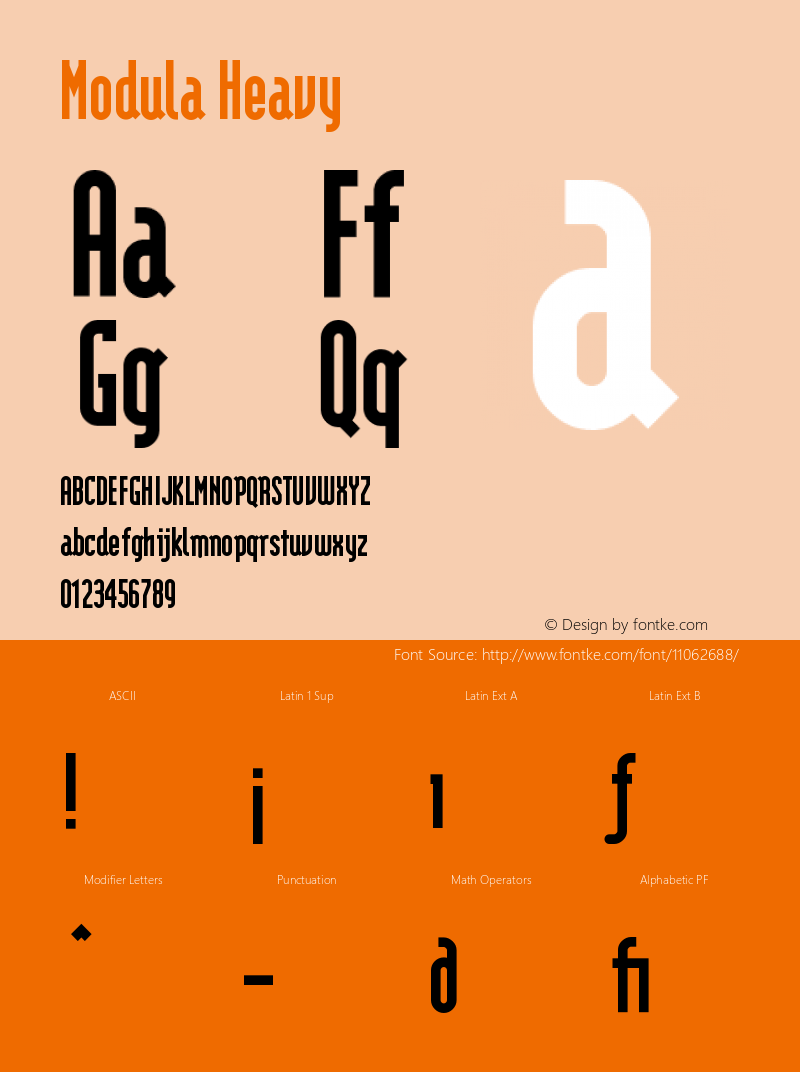 Modula Heavy Version 001.000 Font Sample