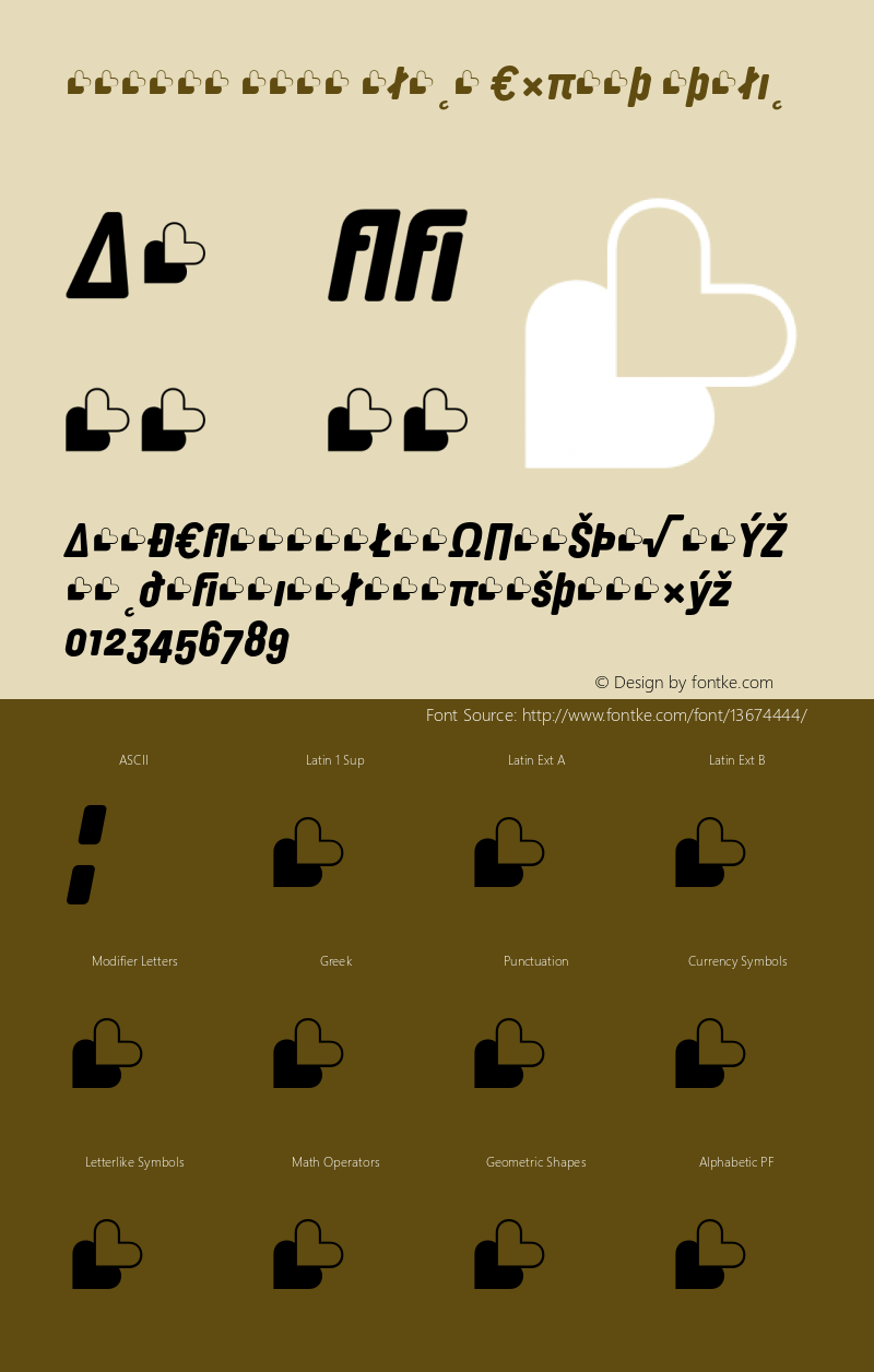 Brauer Neue Black Expert Italic 1.001 Font Sample