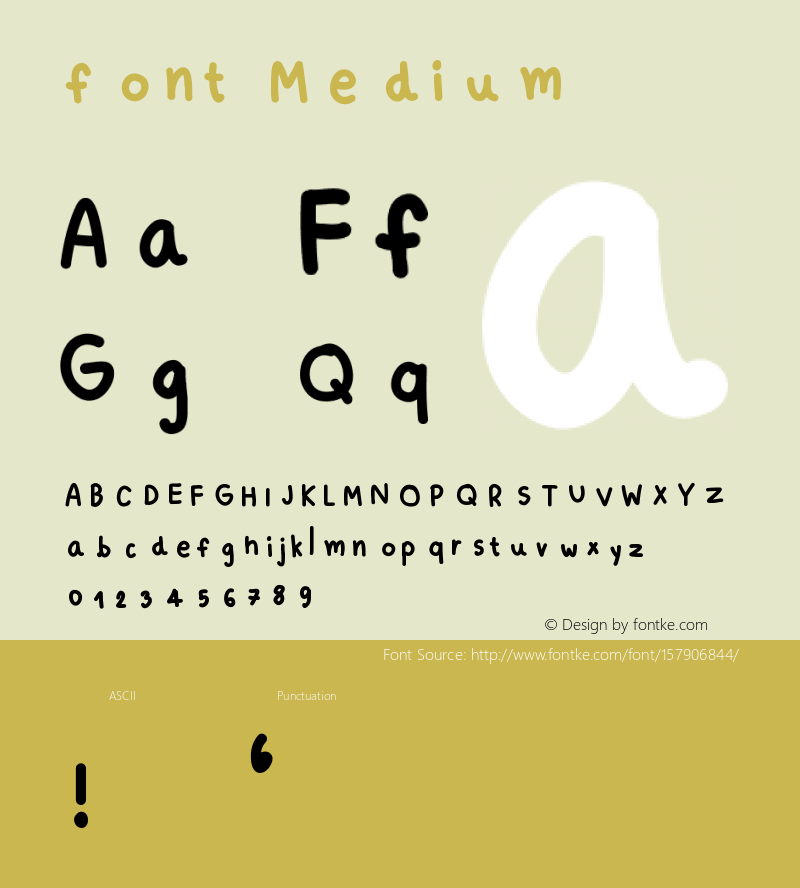 font Version 001.000 Font Sample