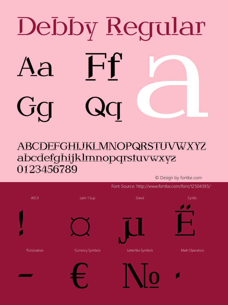 Debby Regular OTF 1.0;PS 1.0;Core 116;AOCM 1.0 28 Font Sample