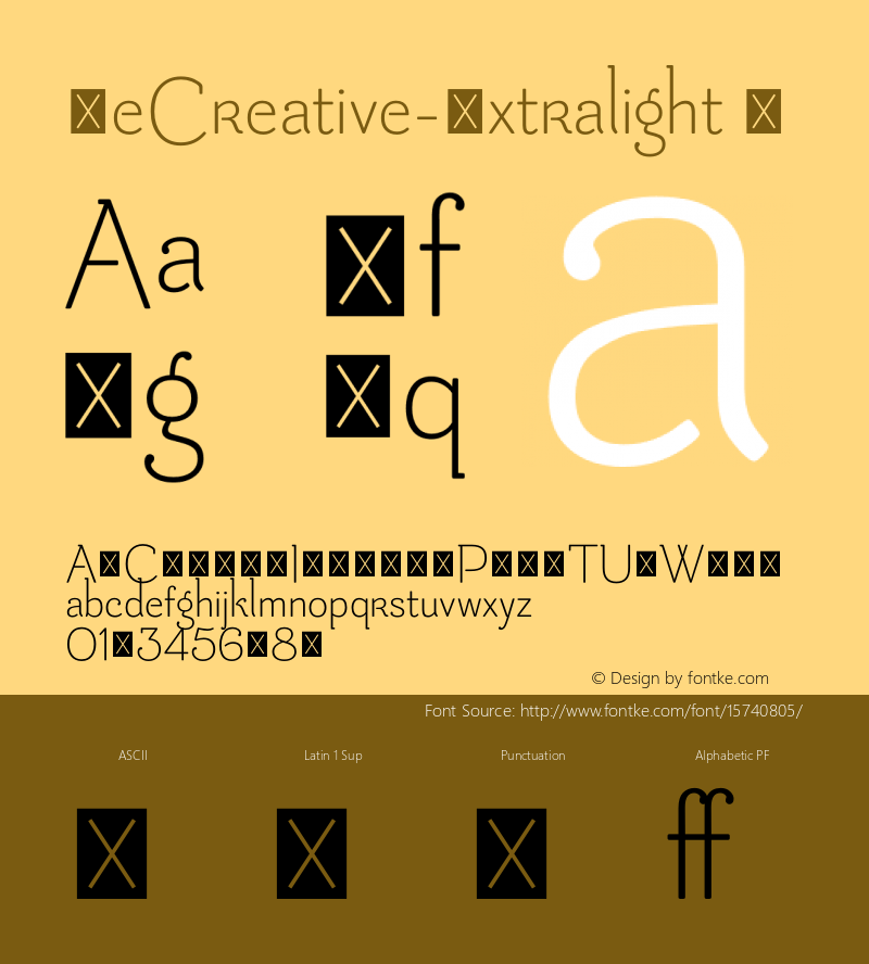 BeCreative-Extralight ☞ Version 1.001;com.myfonts.easy.corradine.be-creative.extralight.wfkit2.version.4tzS Font Sample