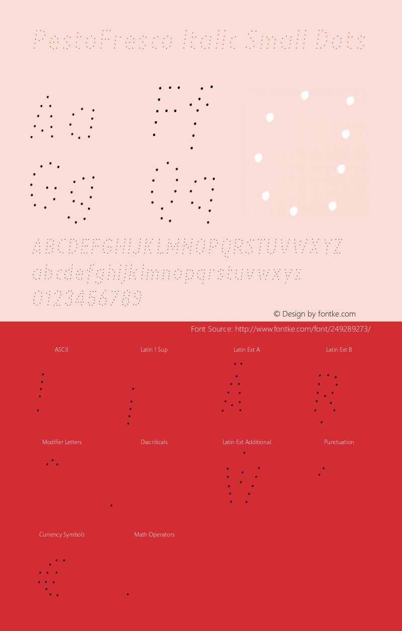 PestoFresco Italic Small Dots Version 1.000;hotconv 1.0.109;makeotfexe 2.5.65596图片样张