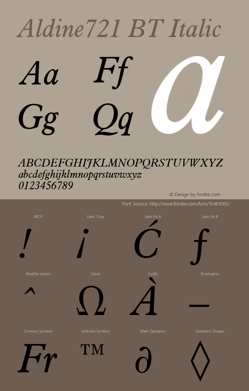 Aldine721 BT Italic mfgpctt-v1.53 Friday, January 29, 1993 1:27:21 pm (EST) Font Sample