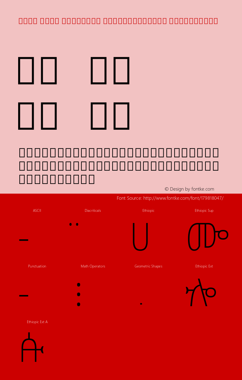 Noto Sans Ethiopic SemiCondensed ExtraLight Version 2.000; ttfautohint (v1.8.2) -l 8 -r 50 -G 200 -x 14 -D ethi -f none -a qsq -X 