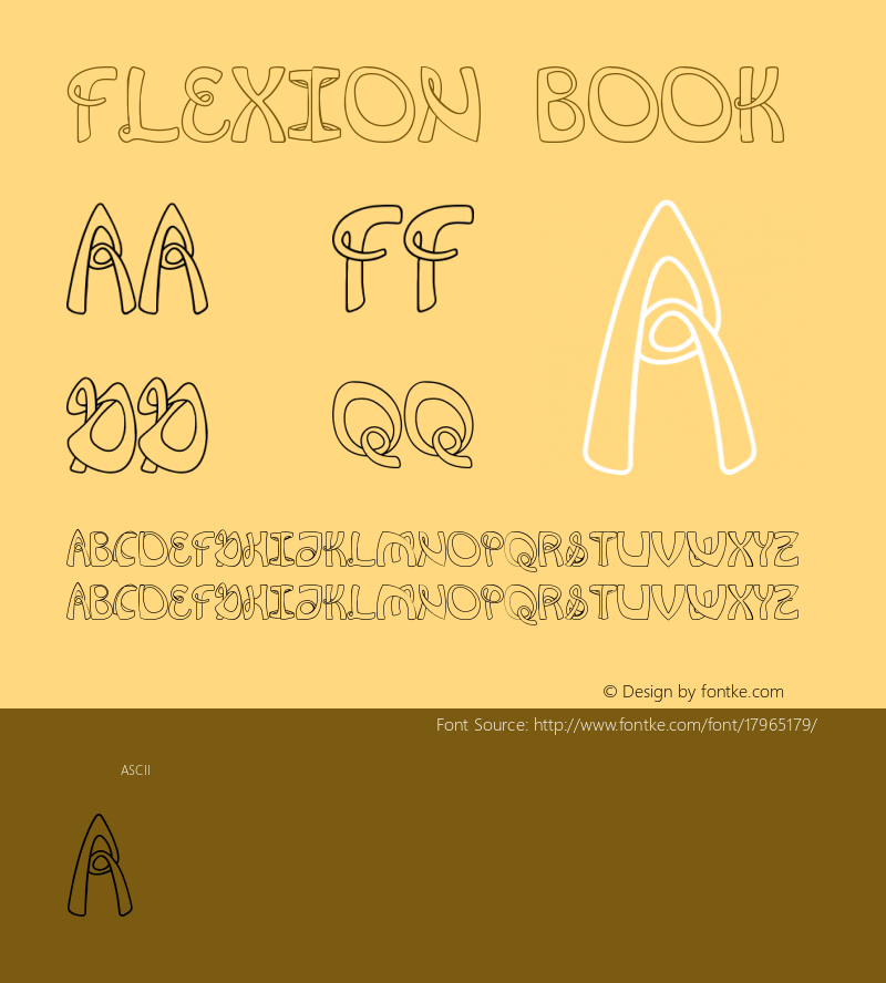 Flexion Book Version 1.000 Font Sample