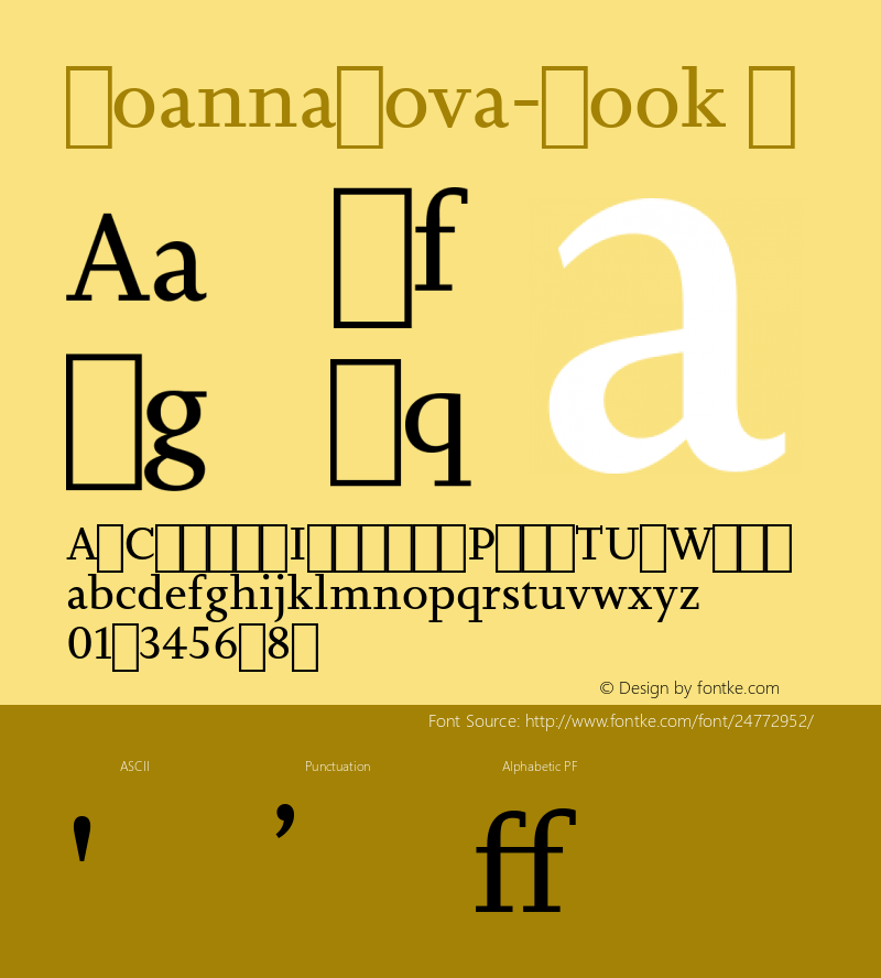 ☞Joanna Nova Book Version 1.00;com.myfonts.easy.mti.joanna-nova.book.wfkit2.version.4uud Font Sample