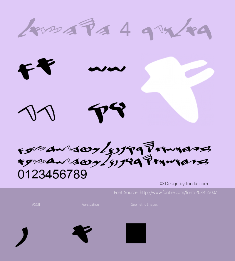 Lachish 4 Regular Version 1.00 August 5, 2005, initial release Font Sample