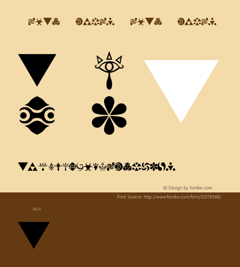 Hylian Symbols Hylian Symbols Version 1.0 Font Sample