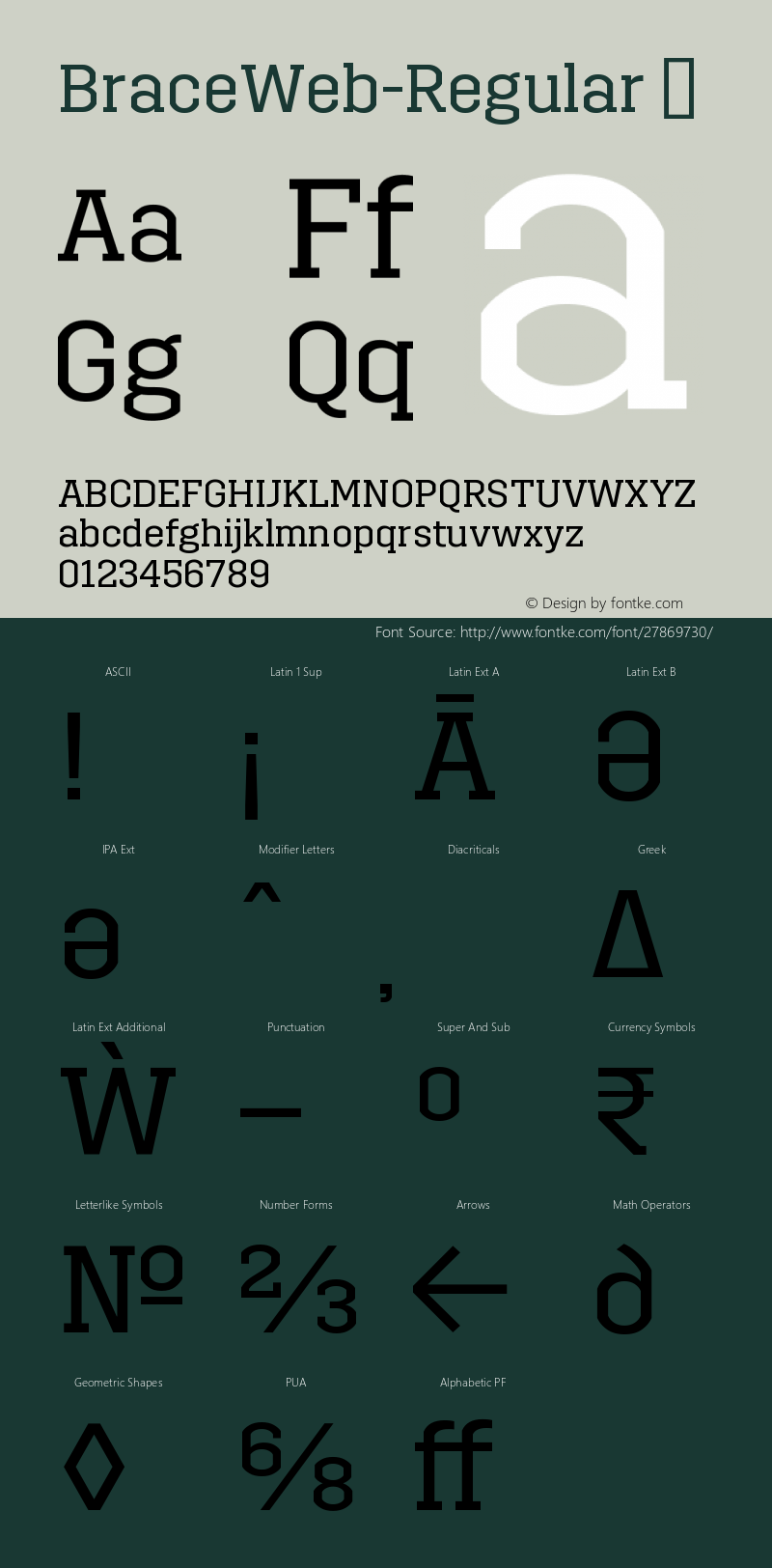 ☞BraceWeb Version 1.000;com.myfonts.easy.autodidakt.brace.regular.wfkit2.version.4obv Font Sample