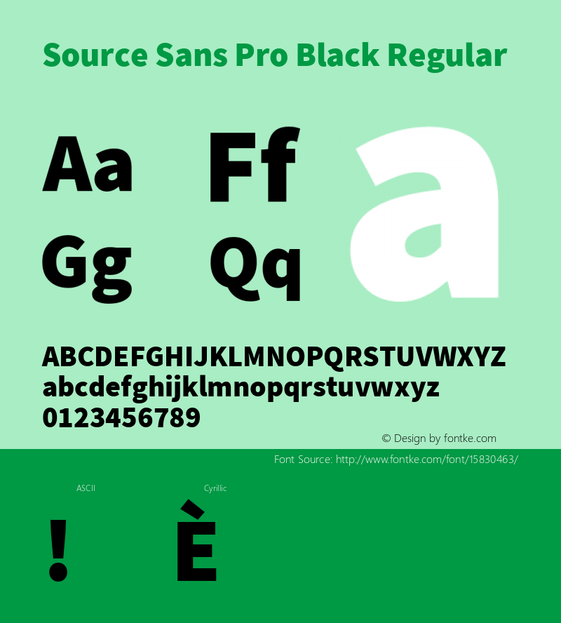 Source Sans Pro Black Regular Version 2.010;PS 2.0;hotconv 1.0.78;makeotf.lib2.5.61930; ttfautohint (v1.4.1) Font Sample