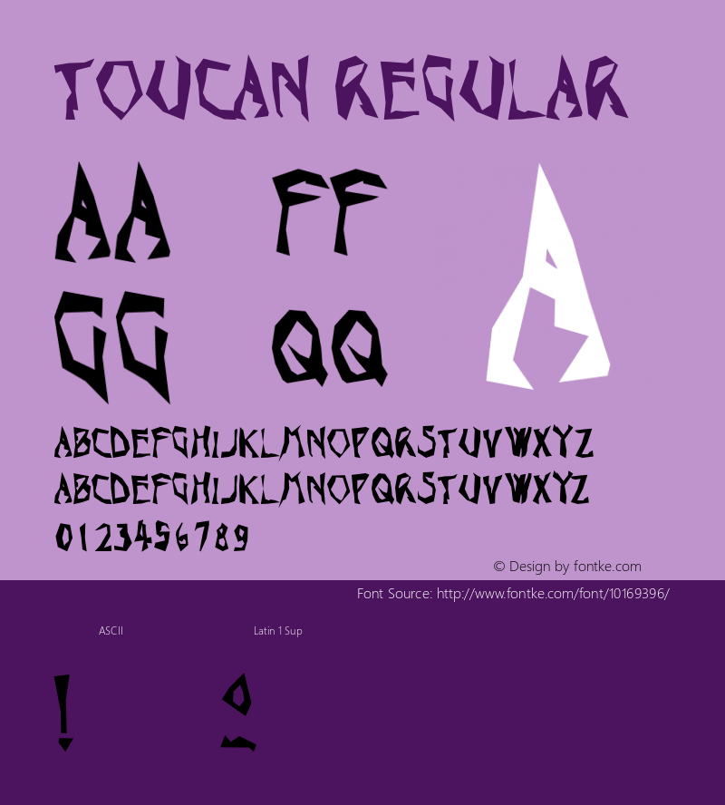 Toucan Regular 001.000 Font Sample