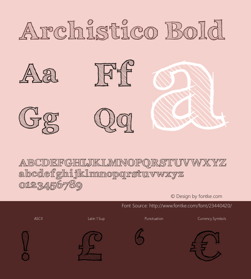 Archistico Bold Version 1.1 Font Sample