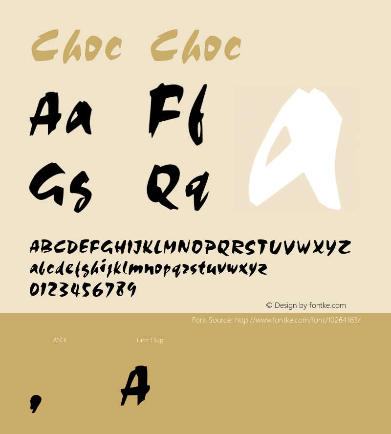 Choc Choc 1.0 Tue Dec 21 11:19:10 1993 Font Sample