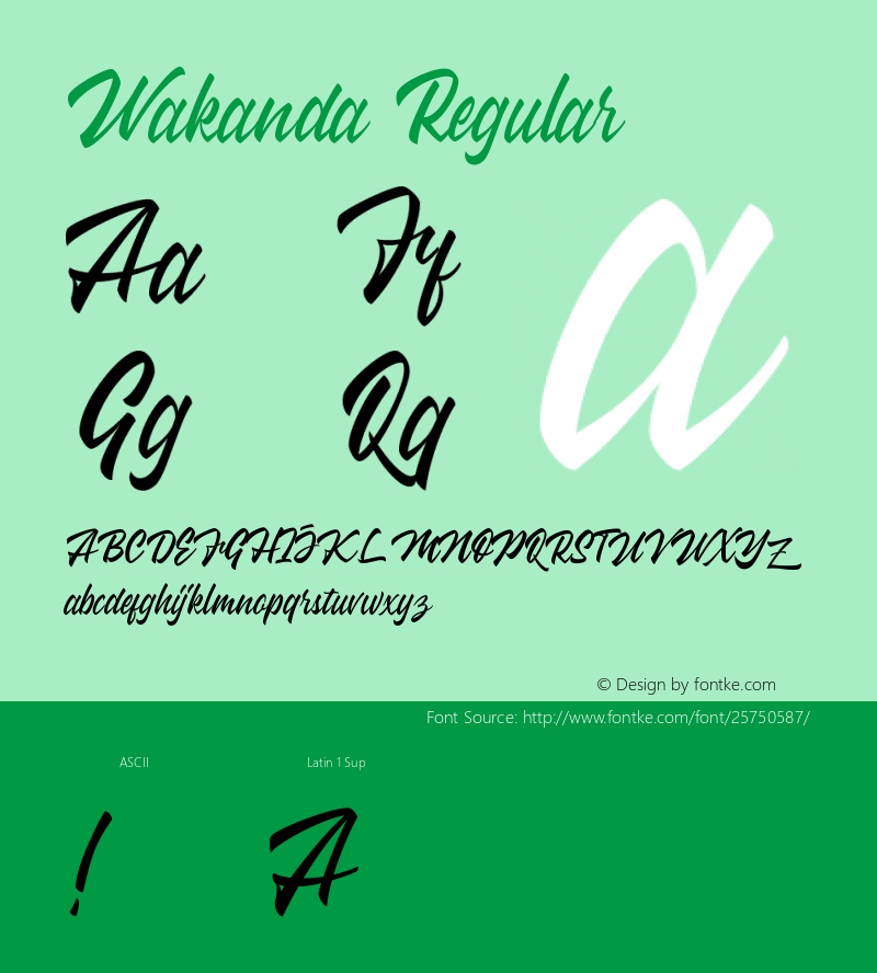 Wakanda Version 1.002;Fontself Maker 2.3.0 Font Sample