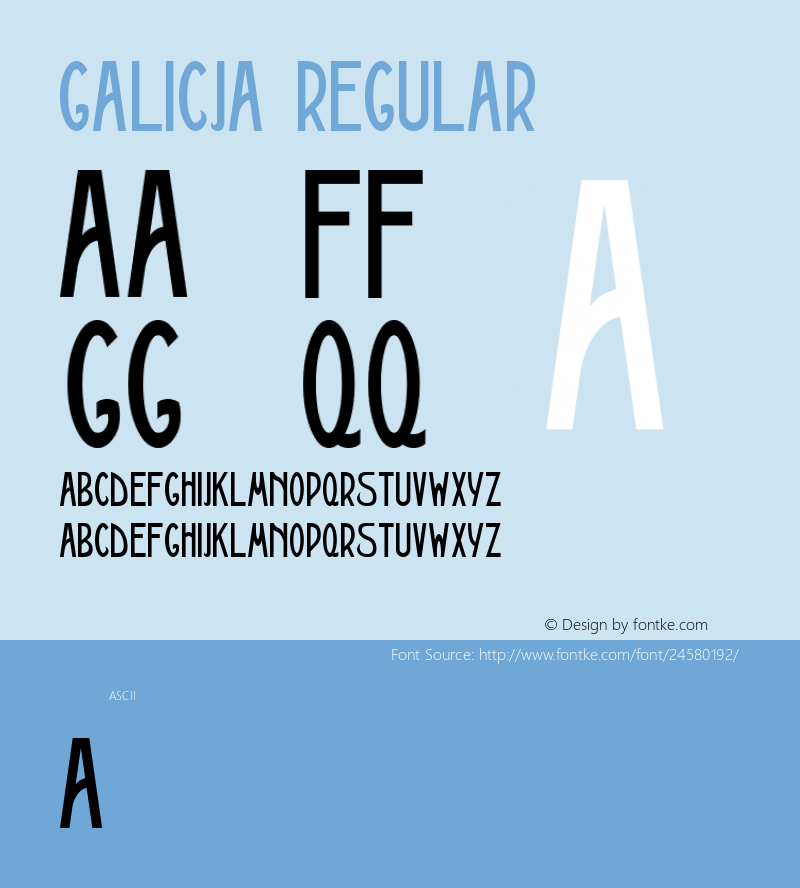 Galicja 001.000 Font Sample