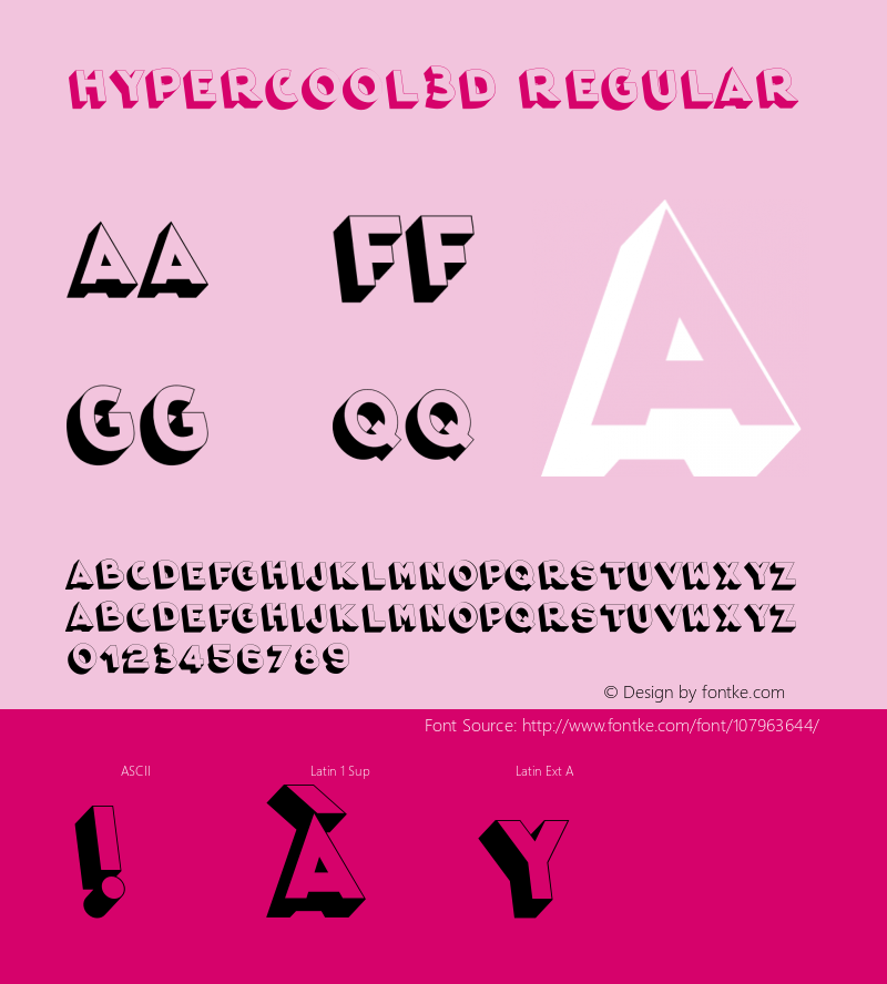 HyperCool3D Version 1.003;Fontself Maker 3.5.4 Font Sample