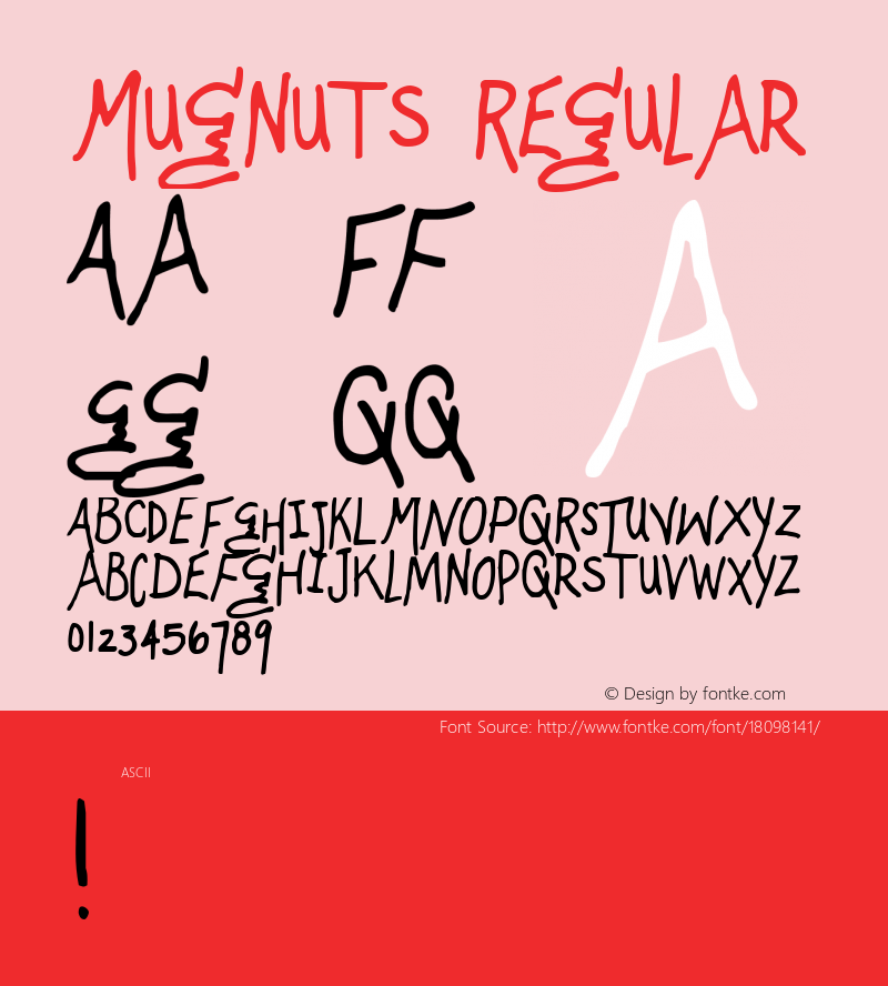 Mugnuts Regular 2000; 1.0     www.stimuleyefonts.com Font Sample