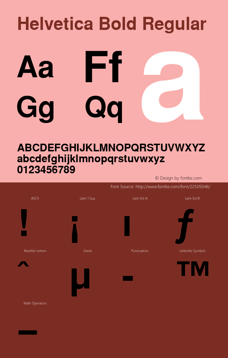 Helvetica Bold Altsys Fontographer 4.0.2 11/16/00 Font Sample
