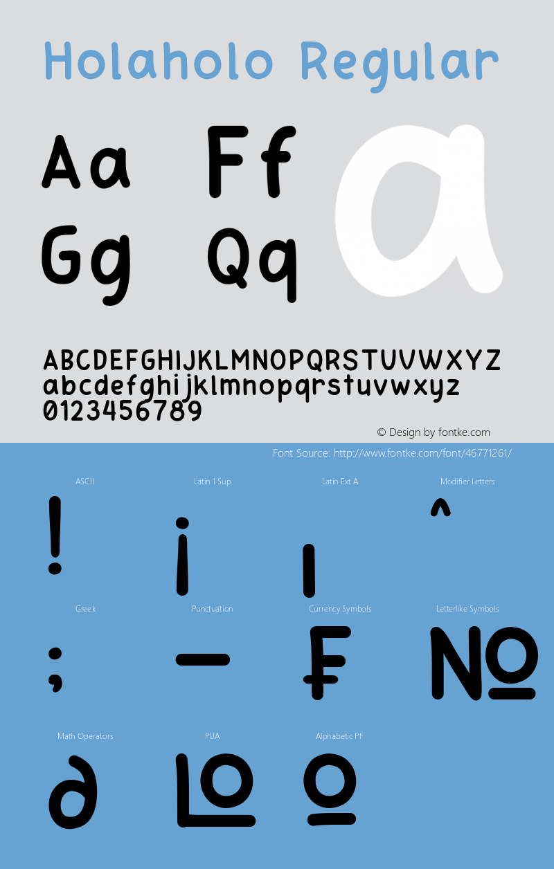 Holaholo Version 1.00;November 9, 2019;Sons Of Baidlowi Font Sample