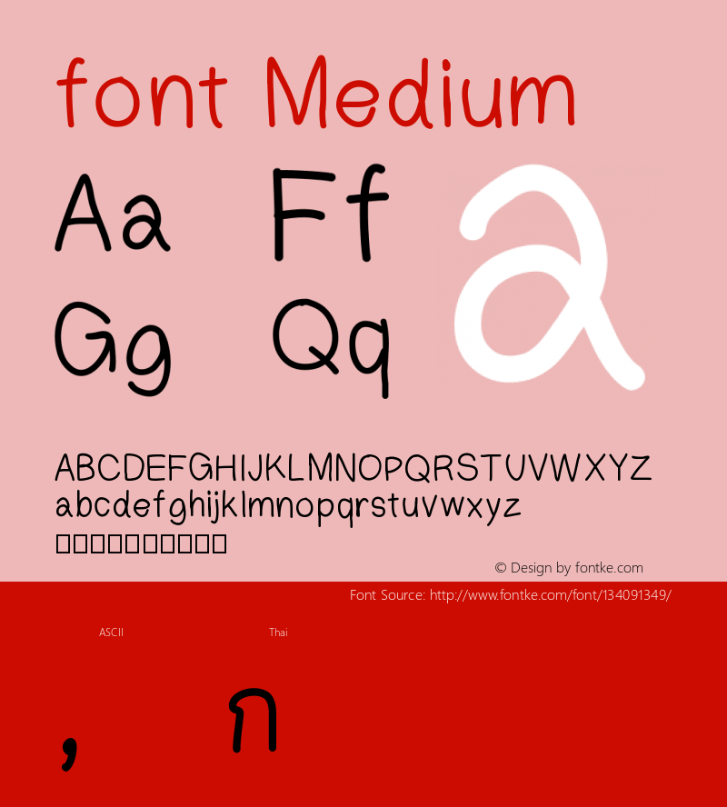 font Version 001.000 Font Sample