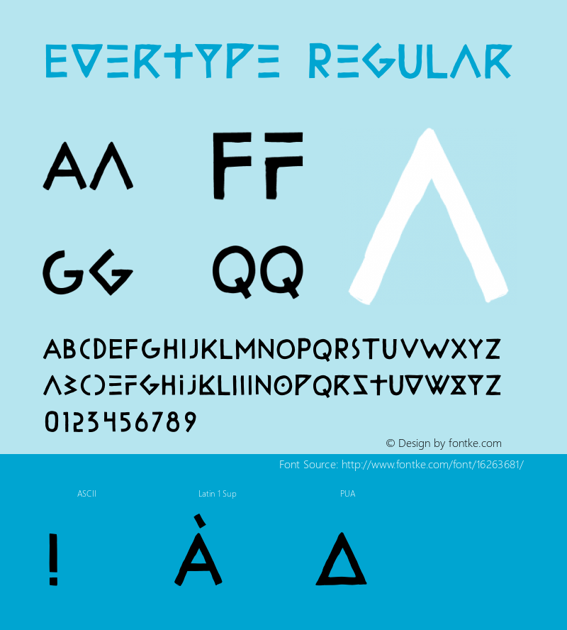 Evertype Regular Version 001.000 Font Sample