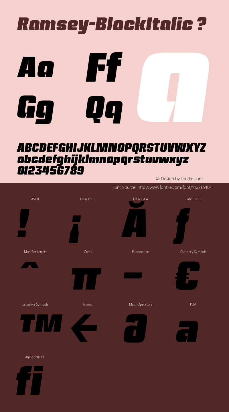 Ramsey-BlackItalic ? Version 1.001;com.myfonts.associated-typographics.ramsey.black-italic.wfkit2.3UvG Font Sample