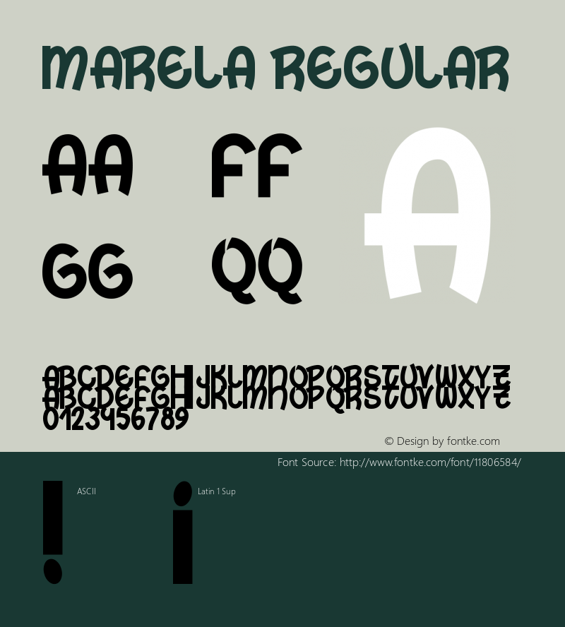 Marela Regular 1.2 Font Sample