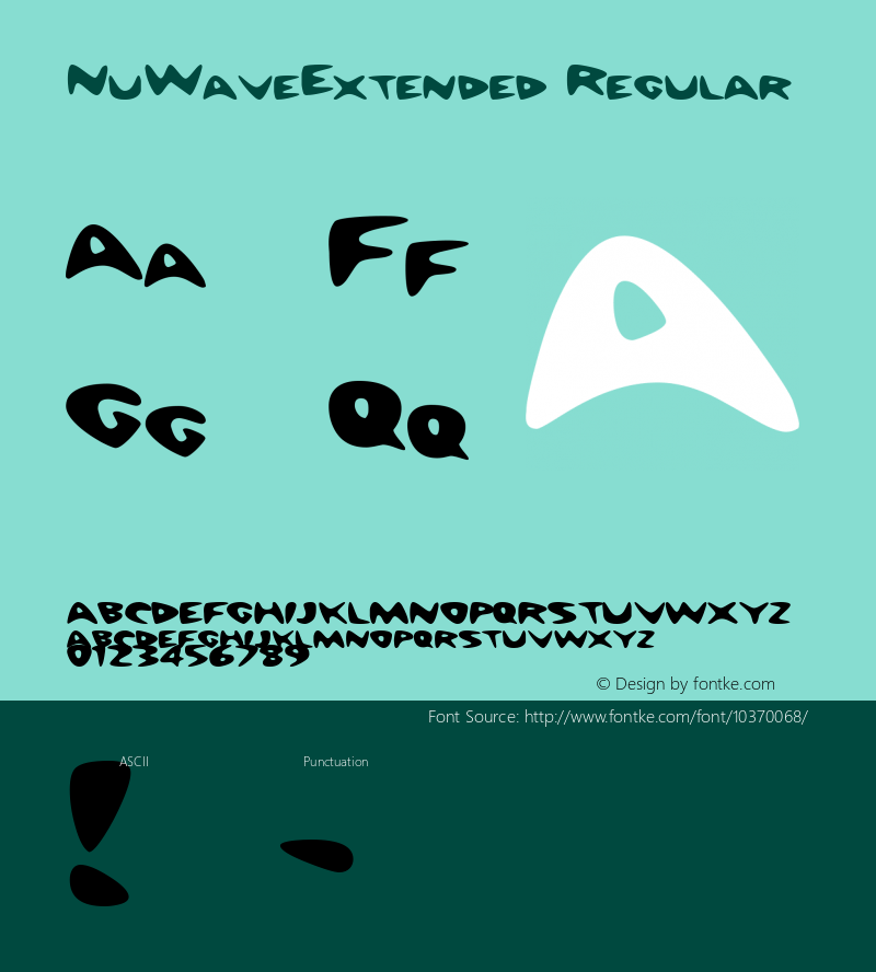 NuWaveExtended Regular Rev. 003.000 Font Sample