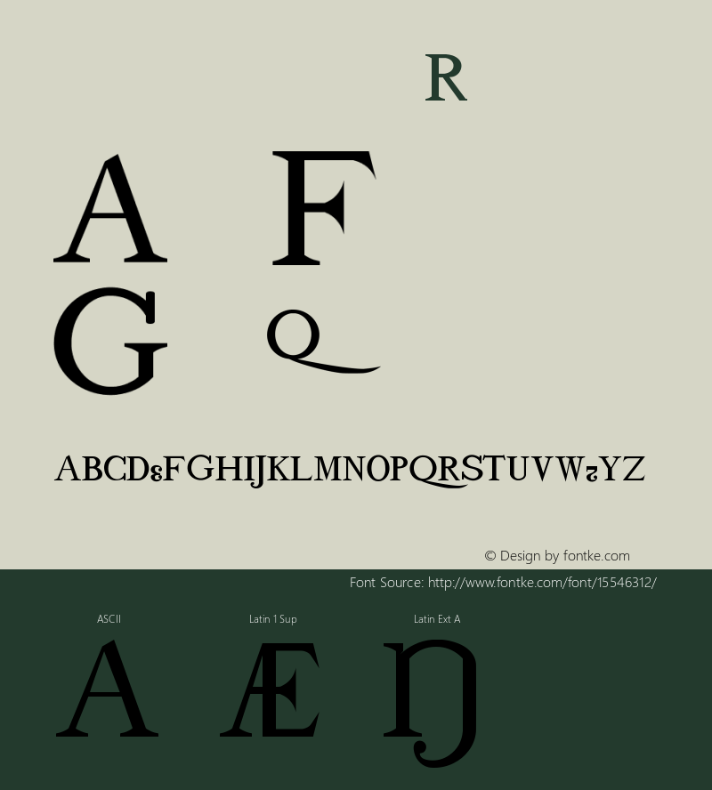 drmdozscbx11 Regular Version 001.001 Font Sample