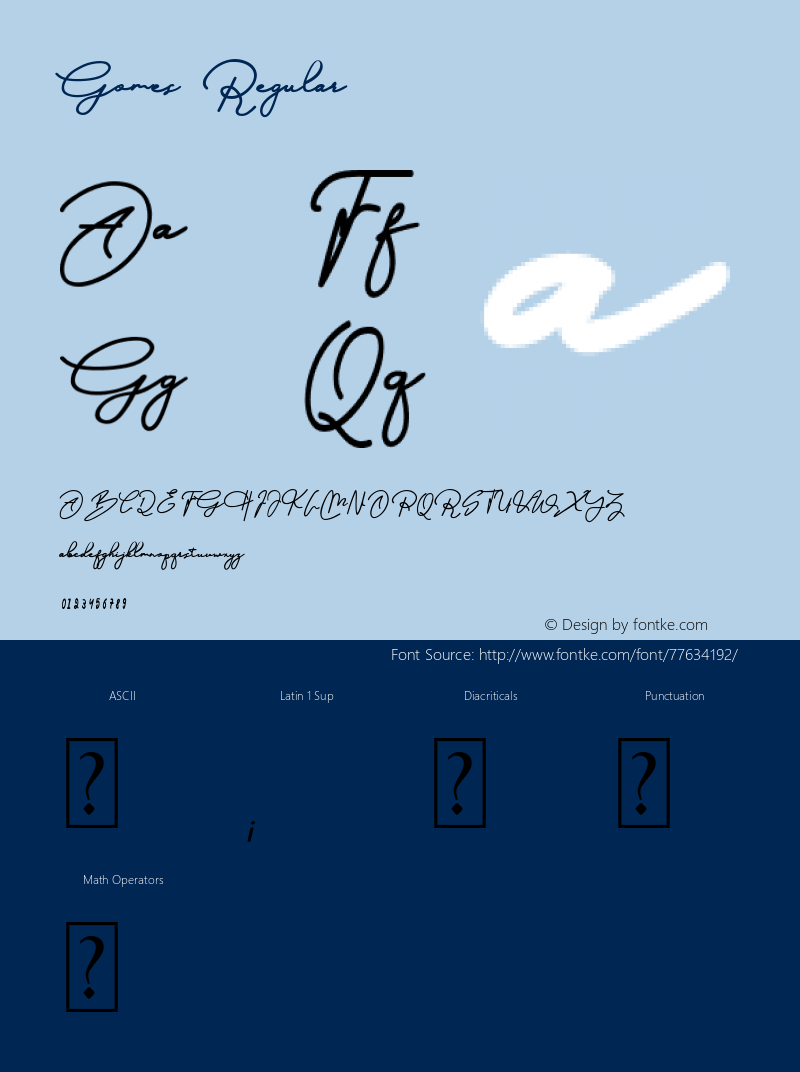 Gomes Version 1.00;July 27, 2020;FontCreator 13.0.0.2668 64-bit Font Sample