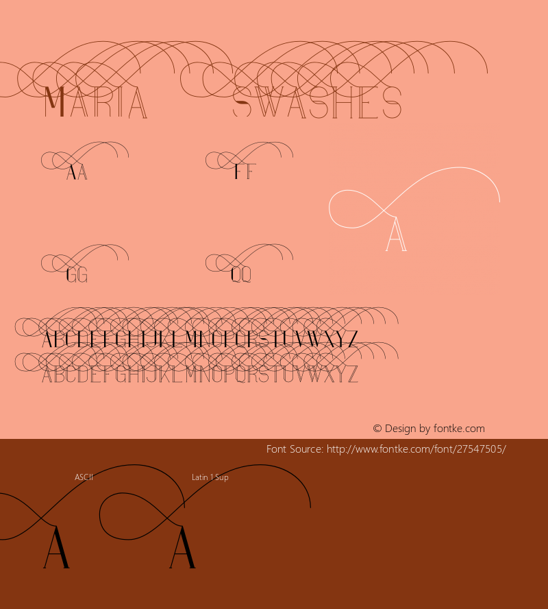 Maria Swashes6 Version 1.002;Fontself Maker 2.1.2 Font Sample