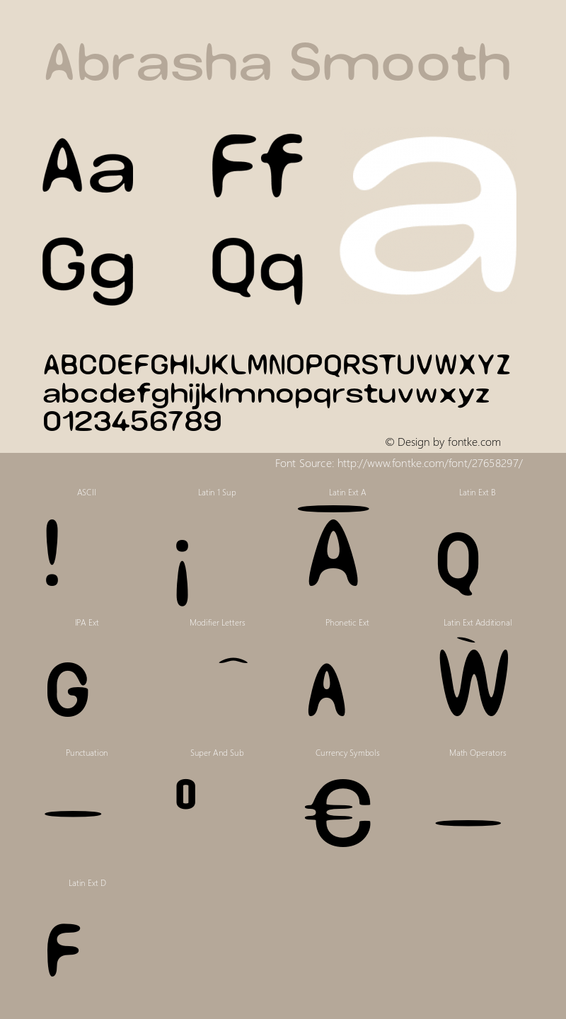 Abrasha-Smooth 0.1.0 Font Sample