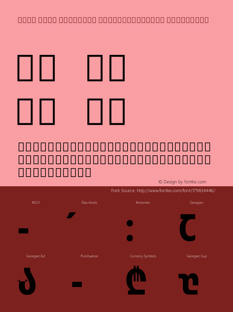 Noto Sans Georgian ExtraCondensed ExtraBold Version 2.001图片样张