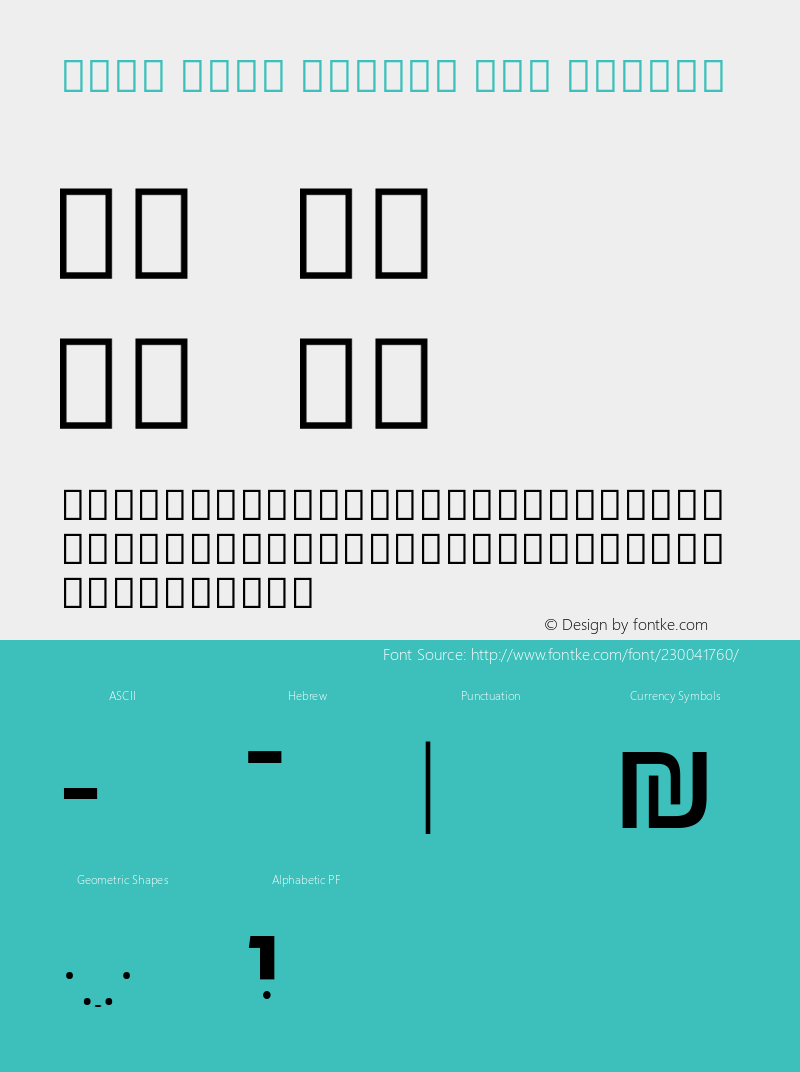 Noto Sans Hebrew New Medium Version 3.001; ttfautohint (v1.8) -l 8 -r 50 -G 200 -x 14 -D hebr -f none -a qsq -X 