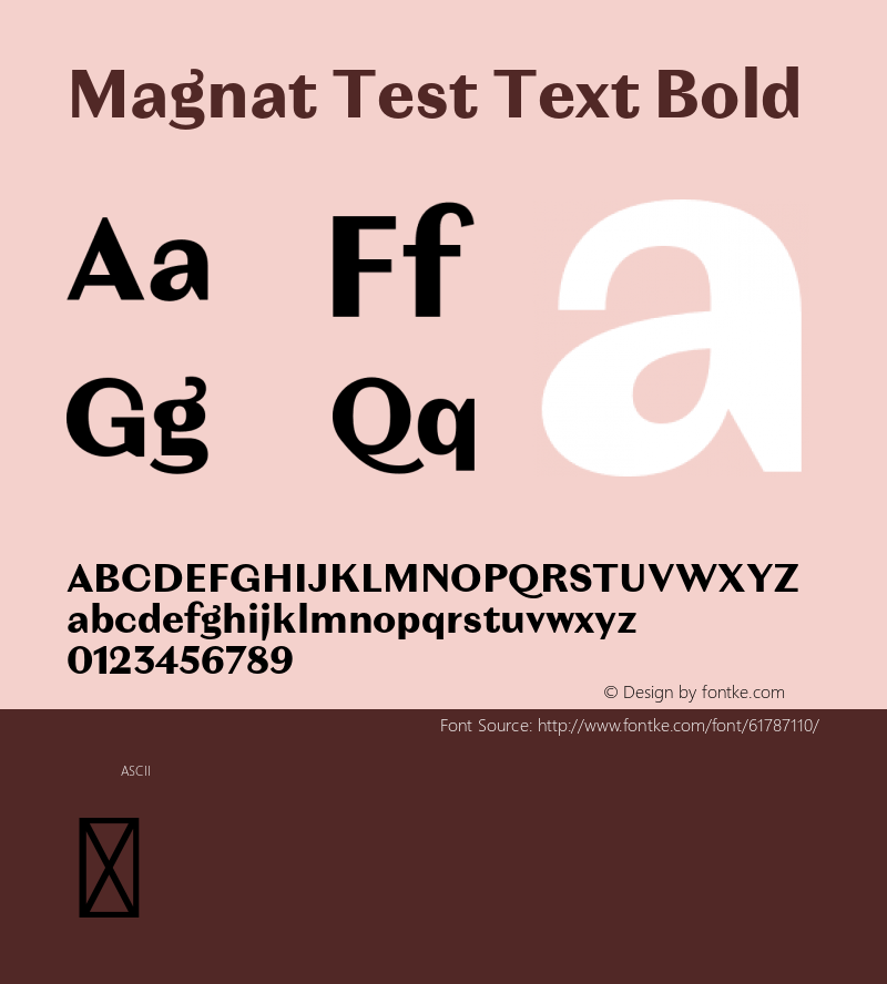 Magnat Test Text Bold Version 1.000;PS 001.000;hotconv 1.0.88;makeotf.lib2.5.64775 Font Sample