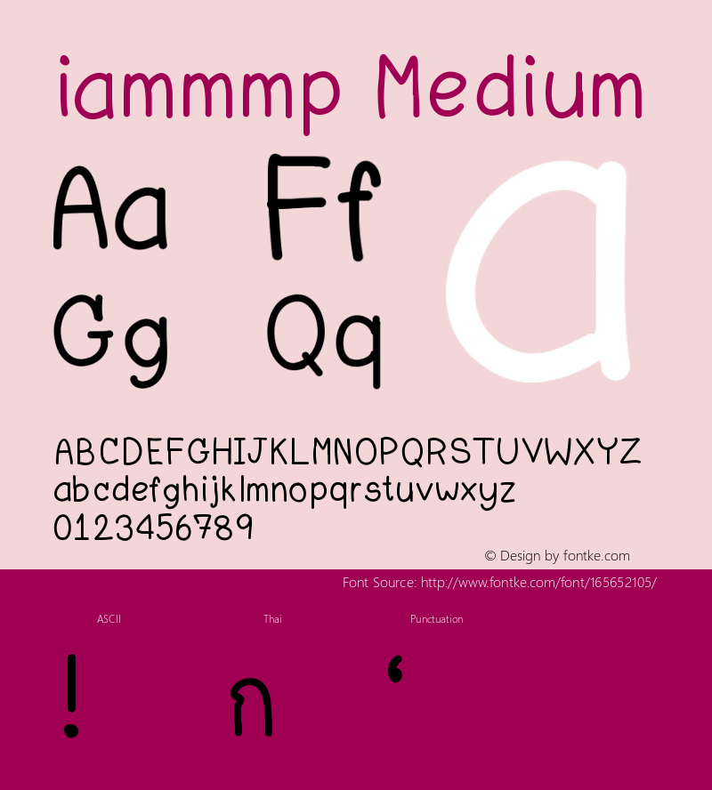 iammmp Version 001.000 Font Sample