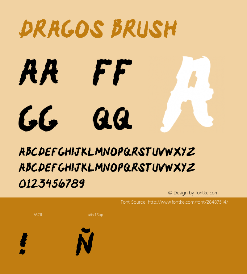 Dragos Version 001.000 Font Sample