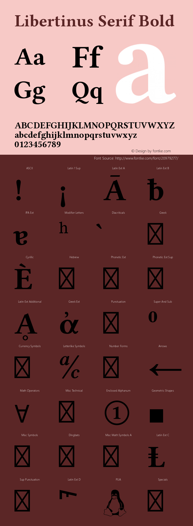 Libertinus Serif Bold Version 5.1.4 Font Sample