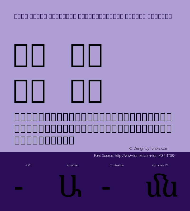Noto Serif Armenian SemiCondensed Medium Regular Version 1.901 Font Sample
