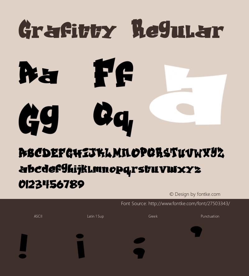 Grafitty Version 1.00;October 24, 2018;FontCreator 11.0.0.2408 32-bit Font Sample